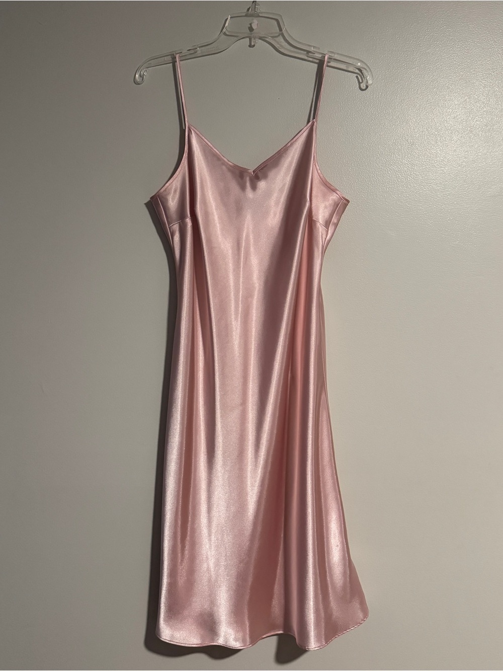 I.N. STUDIO Satin Slip Dress - Blush Pink Women's Sleepwear (Size 14)